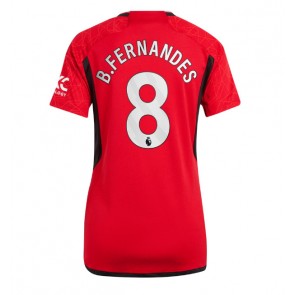 Manchester United Bruno Fernandes #8 Domaci Dres za Ženska 2023-24 Kratak Rukavima
